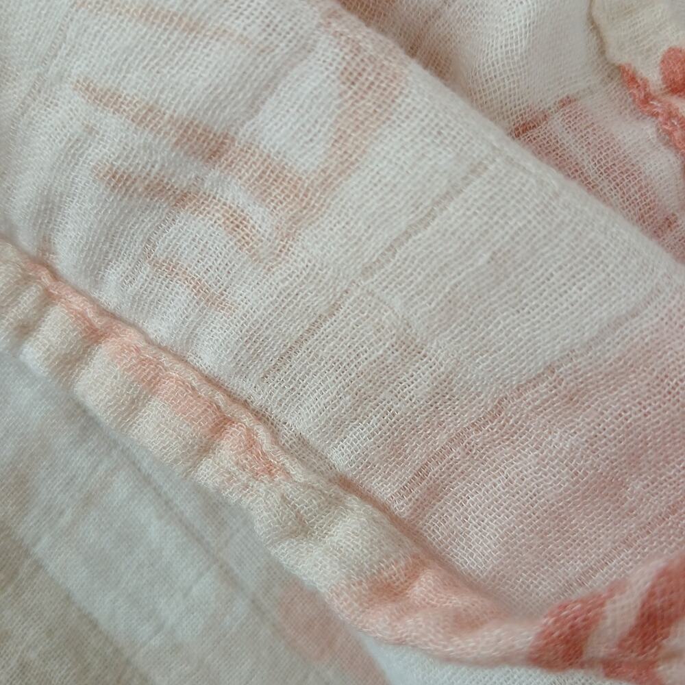 Sweet Sweet Honey Hawaii Bamboo Swaddle Blanket 45" x 43" pink rainbows tropical - Picture 11 of 13
